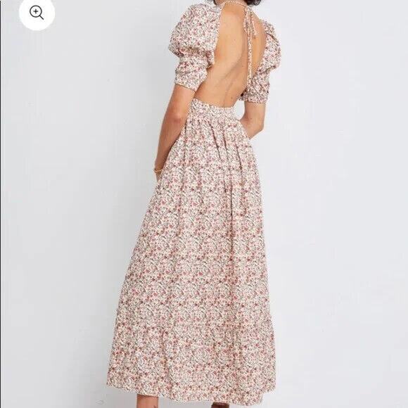 Few Moda Hayden Maxi Dress - S - Orange Floral - Picture 5 of 7